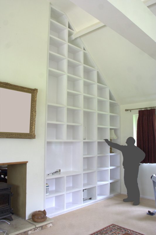 Shelving unit based on boxes